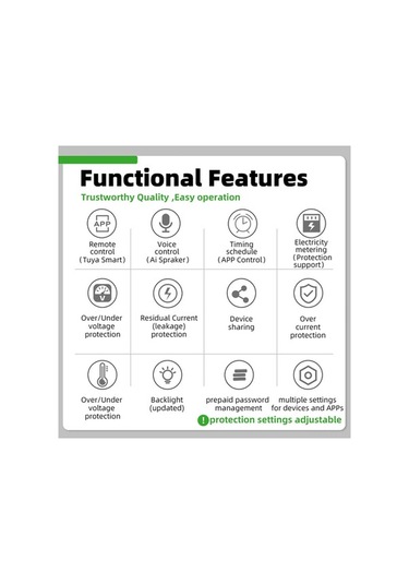 Novahub Akıllı Wifi Devre Kesici, Sızdırma/aşırı Akım/voltaj Korumalı, Uzaktan Kontrol, Alexa/google Asistan Uyumlu, Çok Renkli Çok Renkli