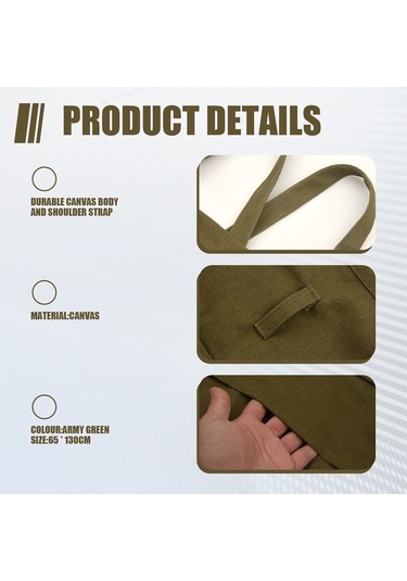 Ulzyvf Yetişkinler Yeşili Tuval Sanatçı Ordu Önlükleri Önlük Kadınlar İçin Erkekler Bahçe Ek Ordu Yeşili