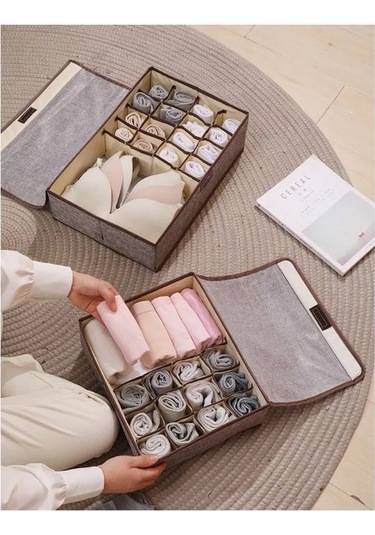 Lisahome İç Çamaşırı Saklama Düzenleyici 194288872 Gri