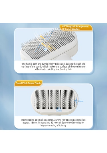 Mufunye Otomatik Temizlenen Kedi Fırçası Paslanmaz Çelik İğneler Ve Elastik Hava Yastığı