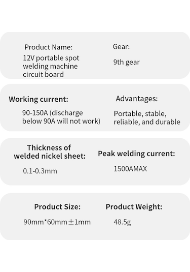 Yuntech01 12v 18650 Lityum Pil Spot Kaynak Makinesi - 9 Seviye Güç Regülasyonlu, Pcb Devre Kartı, Dıy Seti, Kapaklı/kapaksız Seçeneği