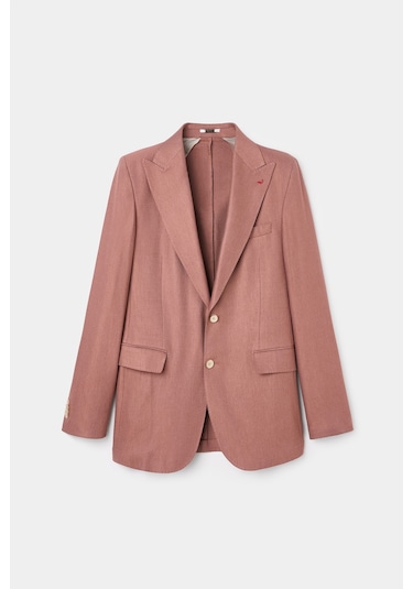 D's Damat Ds Damat Regular Fit Tarçın Armürlü Kumaş Ceket 6hf04z201438m T30