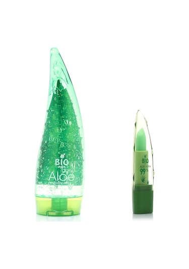 Bio Asia Aloe Vera Jel 250 ML + Naturel Dudak Lip Balm