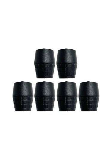 6x Mikrofon Standı Kauçuk Ayaklar Kauçuk Kapak Siyah