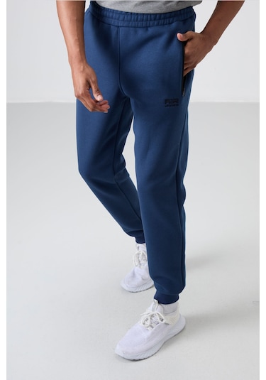 Tommy Life Cesar İndigo Cepli Şardonlu Erkek Eşofman Alt - 84929 İndigo