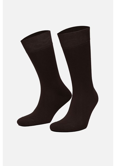 Mısırlı Erkek Organik Pamuklu Tekli Kahverengi Soket Çorap M 60000 Kh Kahve
