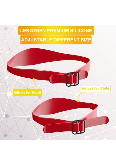 Sones Go042 Ayarlanabilir Saç Kesimi Düzeltici Cetvel Boyun Saç Düzeltici Kayış Tıraş Şekillendirme Şablonu Mavi