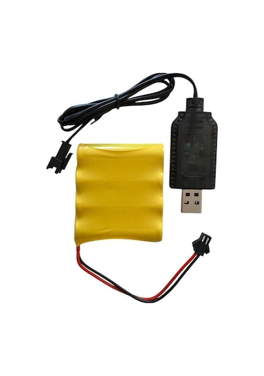 4.8 Volt Aa 800 Mah Şarjlı Oyuncak Bataryası Ve Şarj Aleti-4 Pilli