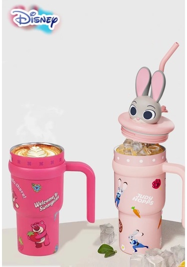 Cadılar Bayramı Tumbler Termos Kahve İçin 700 Ml Büyük Mac 316 Koyu Pembe
