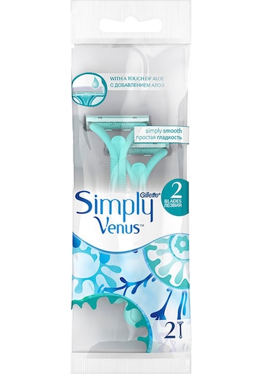 Gillette Venüs Simply2 Kullan At Tıraş Bıçağı 2'li
