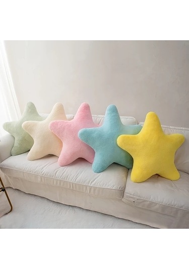 Trendooze Gaojunshop01 Pembe Yıldız Yastık 30cm, Modern Dekorasyon Pembe
