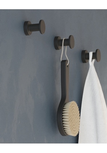 Tecno Black Askı, 3.5cm - Mat Siyah Mat Siyah