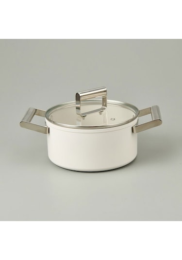 Arow Monza 9 Parça Tencere Seti - Krem Krem