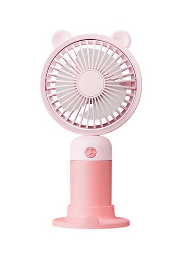 Taşınabililir Mini Usb Şarjlı 3 Kademeli El Masaüstü Vantilatör Fan Soğutucu Ym88216 Pembe