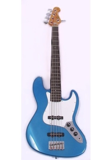 Sx Sjb62 /5/lpb 5 Telli Bas Gitar Lake Placid Blue