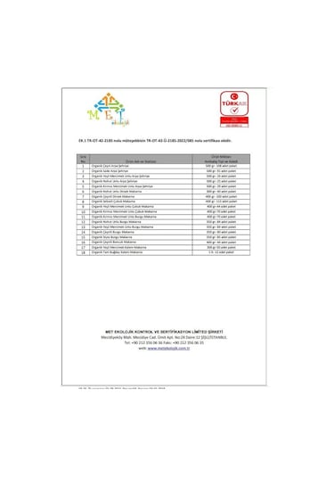 Organik Sebzeli Artizan Boncuk Makarna 400gr