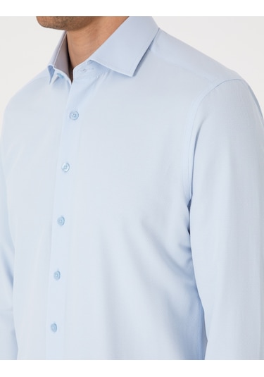 Pierre Cardin Erkek Açık Mavi Gömlek Desenli 50307108-vr003 Açik Mavi