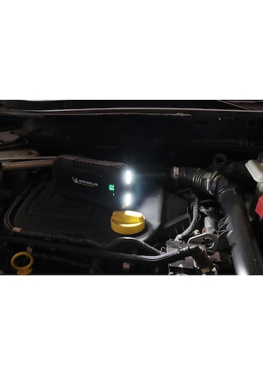 Michelin Mjs80 12volt 1000amp Lityum Polimer Akü Takviye + Powerbank + Led Lamba Fr Mjs80
