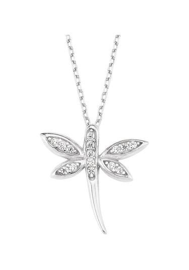 Gümüş Taşlı Yusufçuk Kolye G840Klr3 Altınsepeti