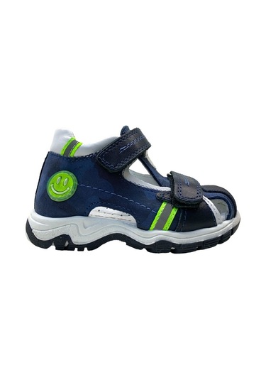 Tuğba Ortopedi 544 Erkek Bebek Deri Korseli Sandal Lacivert