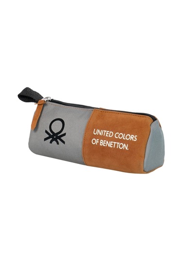 United Colors Of Benetton Erkek Çocuk Üçgen Kalemlik Gri Kahve Gri - Kahverengi
