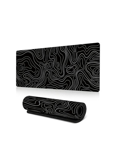 Cbtx 400 900 3mm Soyut Desenli Büyük Mouse Pad Kaymaz Kauçuk Masaüstü Mat - Pattern-24