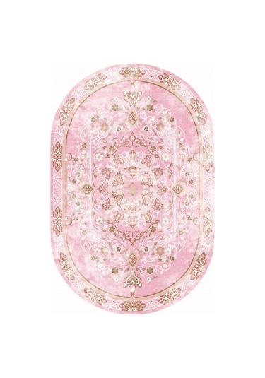 Brillant Latex Oval Kaymaz Taban Halı-Best Hle11308.803-(150X230)