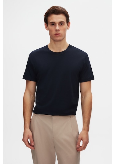 D's Damat Ds Damat Relaxed Fit Lacivert %100 Pamuk T-shirt 6hc14ort02005 Lacivert