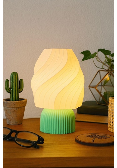 Ice Cream Lamp Masa Lambası Dekorasyon Aydınlatma Gece Lambası Abajur Mint Yeşili