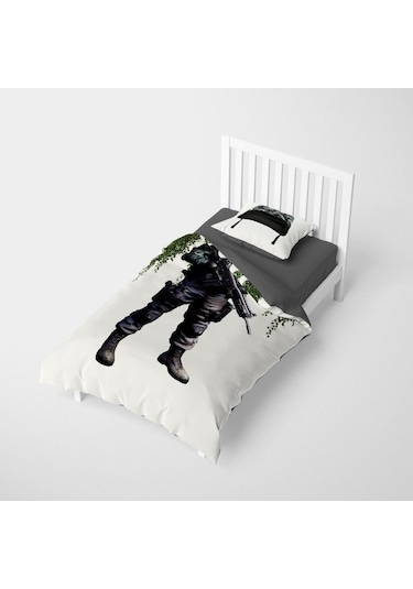 Monohome Asker 3D Pamuk Saten Çocuk Nevresim Takımı