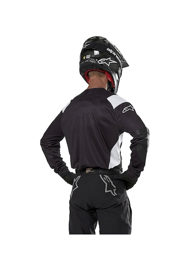 Alpinestars Techdura Off-road Enduro Motosiklet Jerseyi Siyah