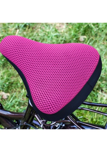 Suntek Bisiklet Selesi Kılıfı Yumuşak Kırmızı-gül Pembe