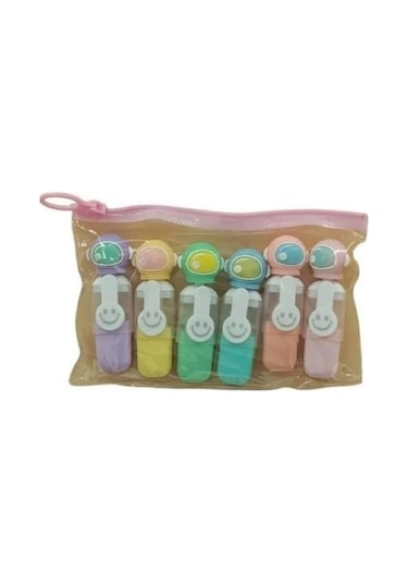 Astronot 6 Lı Fosforlu Kalem Çok Renkli