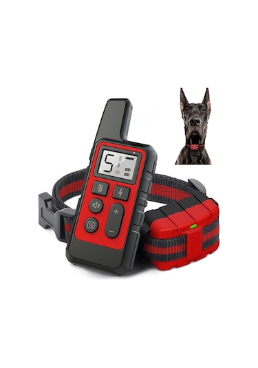 Köpek Eğitim Uzaktan Kumanda  Elektronik Yaka Kırmızı