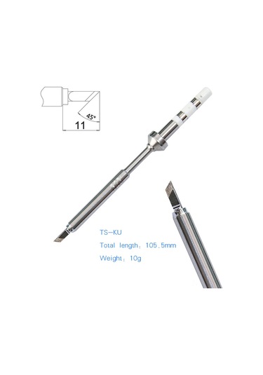 Yuntech01 Ts100/ts101 İçin Çelik Tamir Ucu - Hızlı Isı Yayılımı, 7 Farklı Tip Seçeneği, Kolay Kurulum Ts-ku