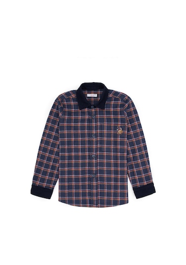 U.s. Polo Assn. Erkek Çocuk Lacivert Gömlek Desenli 50316674-vr033 Lacivert