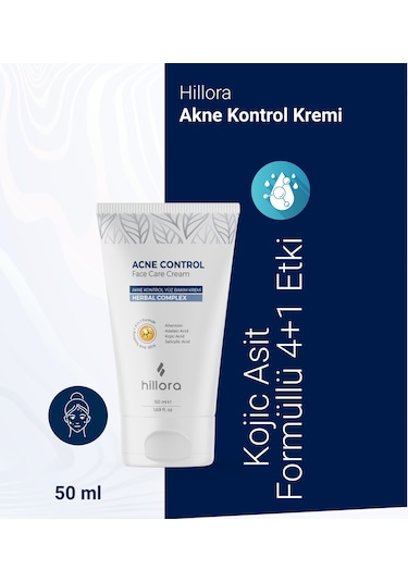 Hillora Akne Kontrol Yüz Bakım Kremi