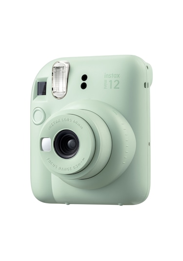 Fujifilm Instax Mini 12 Fotoğraf Makinesi + Şeffaf Kılıf Yeşil