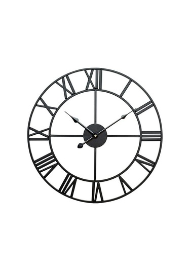 Goldenqian Plz Shop 45 Cm. Yuvarlak Roman Samim Duvar Saati Gümüş Ye7q0t Siyah