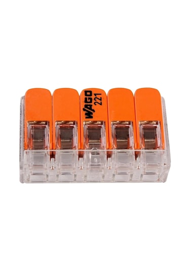 Wago Çok Amaçlı Konnektör 5x4mm 50ad Wag221415