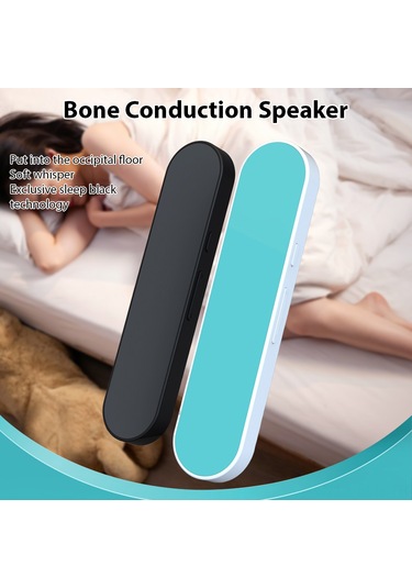 Xindoker Kemik İletimli Bluetooth Hoparlör - Uyku Müzik Sistemi, Zamanlı Kapatma Ve Beyaz Gürültü Fonksiyonu, Taşınabilir Siyah Ses Cihazı