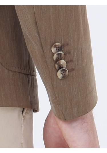 Kip Vizon Düz Modern Fit Ceket Çok Renkli