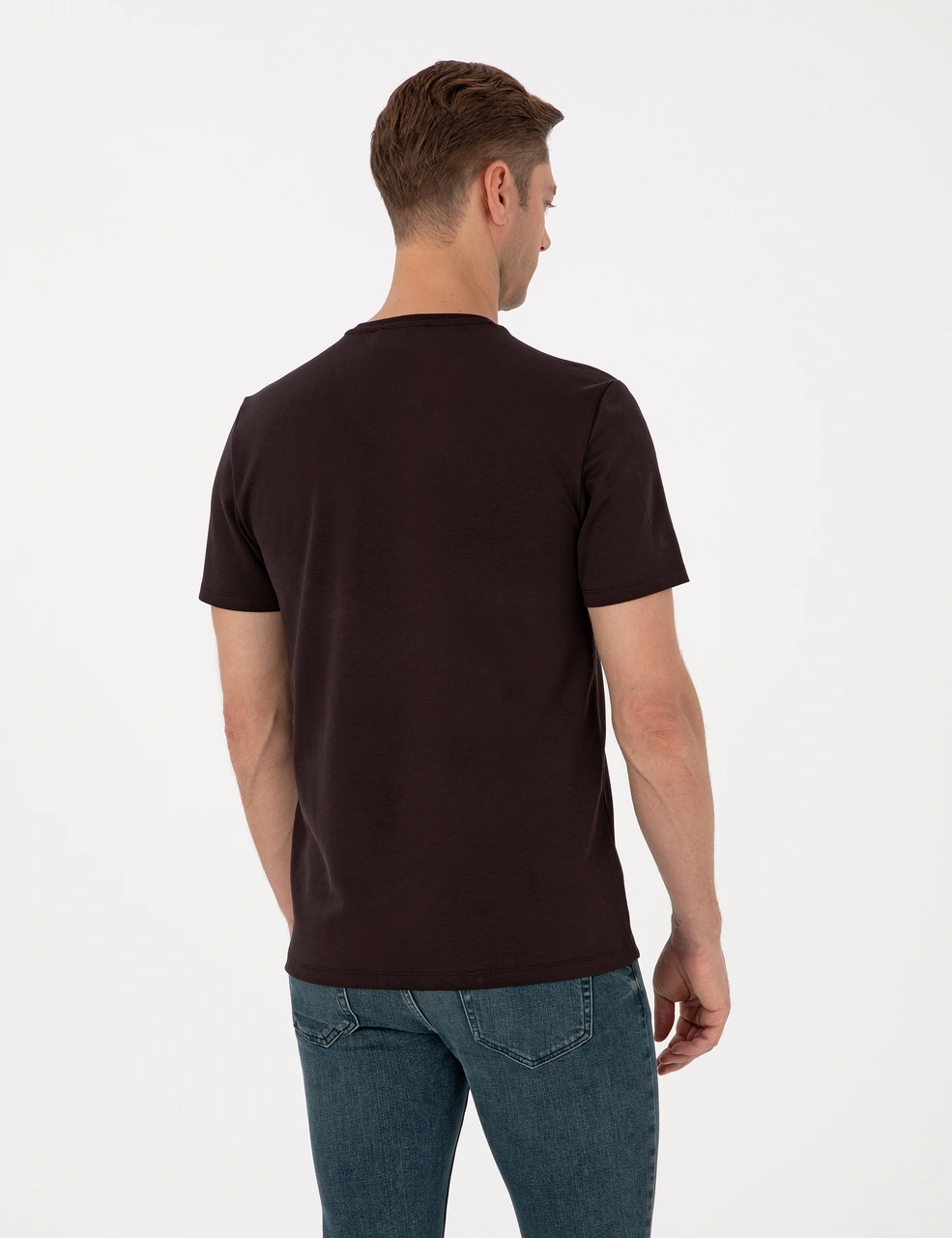 Pierre Cardin Erkek Koyu Kahverengi Tişört 50308037-vr084 Koyu Kahverengi