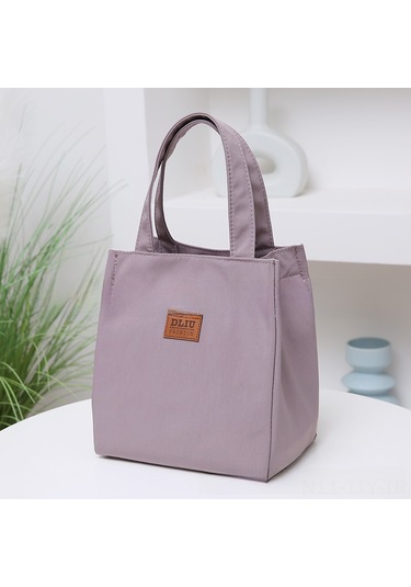 Dianziye Alüminyum Folyo İçli Isı Yalıtımlı Öğle Yemeği Çantası, Kaliteli Oxford Kumaşı, Kalın Rıhtım, Büyük Kapasite Pembe, 24 25 15 Cm