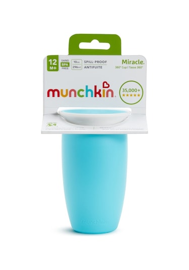 Munchkin Mucize 360° Alıştırma Bardağı, 12 Ay+, 296 ML Mavi