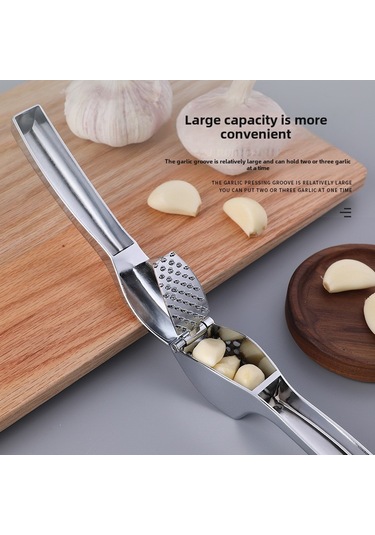 Xiyyadms Büyük Boy El İle Sarımsak Kesici Seti - Paslanmaz Çelik, Kaymazsız Kolu, Multifonksiyonel Mutfak Aleti Renkli Kutulu Diğer