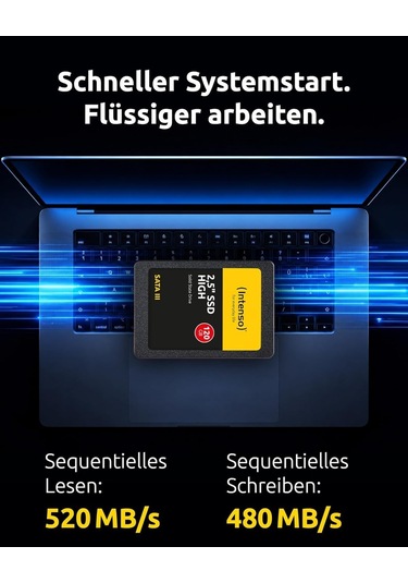 Ssd 2.5 İnç Sata 3 120 Gb, Siyah Standart