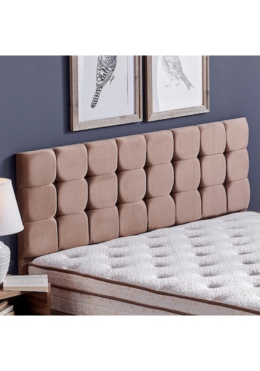 Nironyatak Niron Rama Baza Ve Başlık Seti 150X200 Cm Çift Kişilik Sütlü Kahv