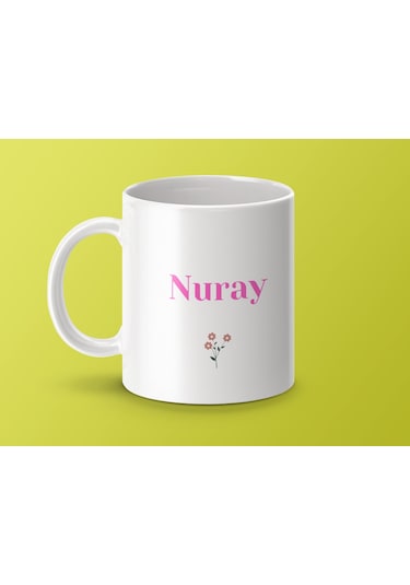 Nuray İsimli Kupa Bardak, İsimli Bardak, Hediye Kupa Bardak, Kahve Kupa Bardak