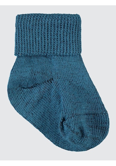 Civil Baby Bebek 5'li Çorap 6-12 Ay Mavi MAvi Mavi